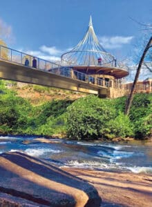 Relaxing park on a sunny day.