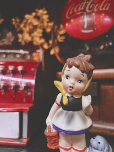 Small little girl figurine 