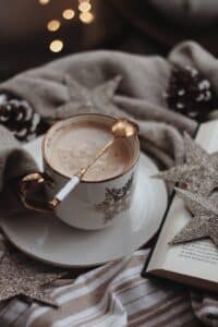 Elegant mug of hot chocolate